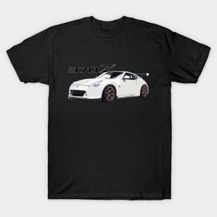 Nissan Z in White on Bronze Volks T-Shirt